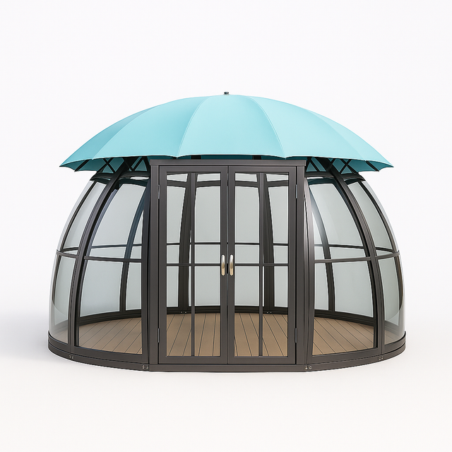 VerdantVista AquaDome Garden Pavilion