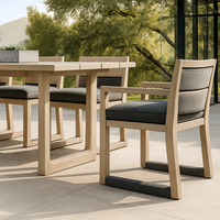 Solenne Atelier Aeris 9-Piece Teak Outdoor Dining Set